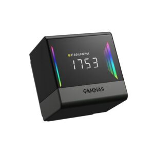 תצוגה דיגיטלית של GAMDIAS CHIONE E4-360 - מציגה מהירות מאוורר RPM