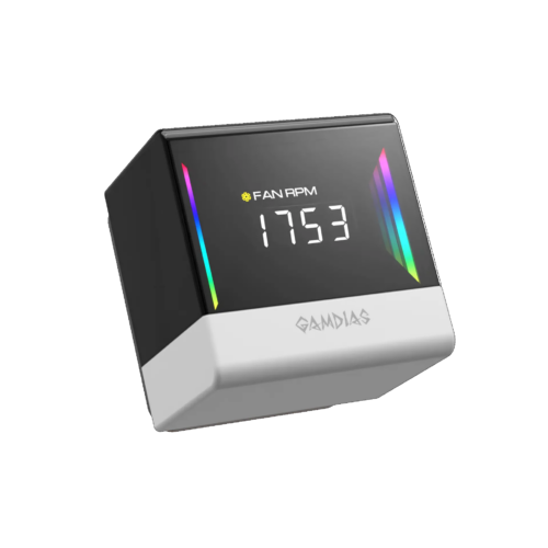 קירור נוזלי GAMDIAS CHIONE E4-360 לבן - תצוגה דיגיטלית Infinity Mirror
