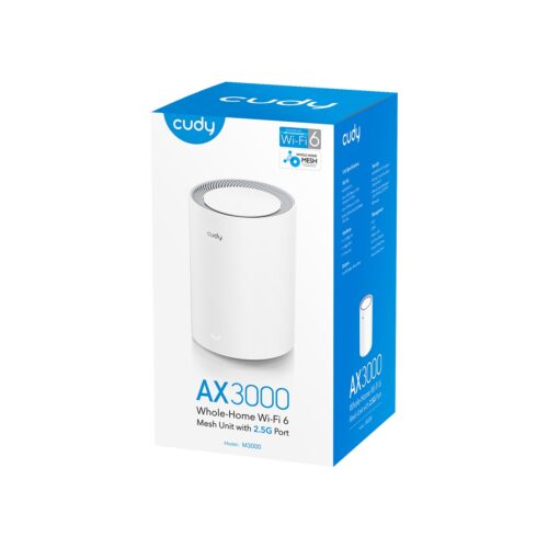 נתב Mesh CUDY M3000 1-Pack - אריזה קמעונאית