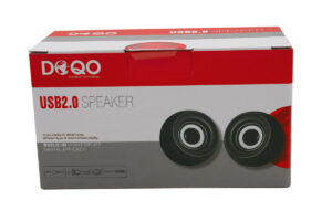רמקולים למחשב עגולים 2.0 DOQO - אריזת המוצר המקורית