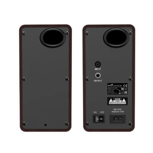 Genius SP-HF400 - מבט אחורי עם חיבורי כניסה/יציאה ומתג הפעלה