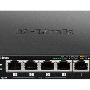 מתג D-Link DGS-1005P 5 יציאות מבט קדמי