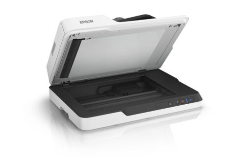 Epson WorkForce DS-1630 - מכסה פתוח (מקור: Epson רשמי)