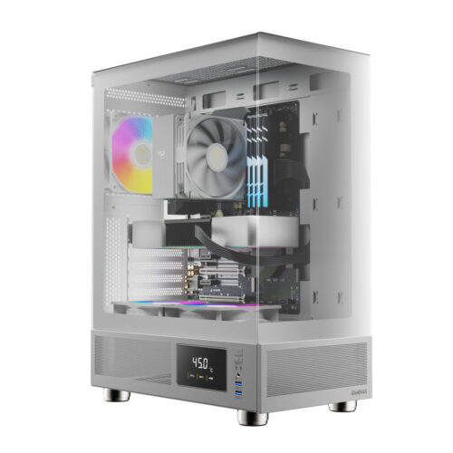 GAMDIAS ATLAS E1 WHITE מבנה פנימי עם רכיבים