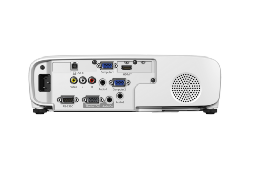 Epson EB-E24 projector rear connectivity ports