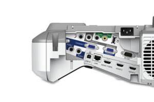 מקרן Epson EB-685W פאנל חיבורים אחורי HDMI USB