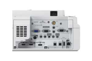 מקרן Epson EB-770Fi פאנל חיבורים אחורי HDMI USB