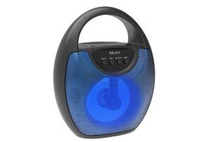 רמקול בלוטות JBK-RS-417 - מבט קדמי עם תאורת LED כחולה