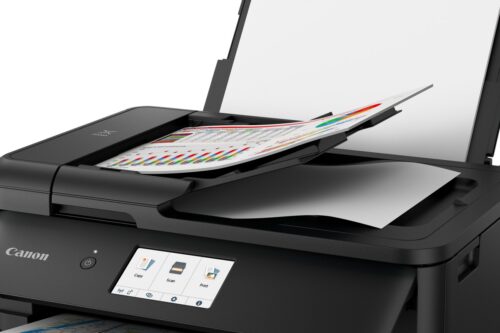 Canon PIXMA TS9550a - מכסה הסורק פתוח עם מזין מסמכים