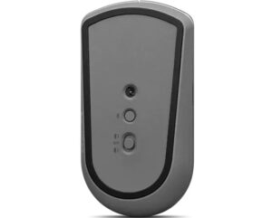 Lenovo 600 Bluetooth Silent Mouse Iron Grey - מבט תחתון עם חיישן ומתגי Bluetooth