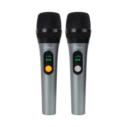 רמקול קריוקי V73 Sing-e - שני מיקרופונים אלחוטיים UHF עם תצוגת ערוץ