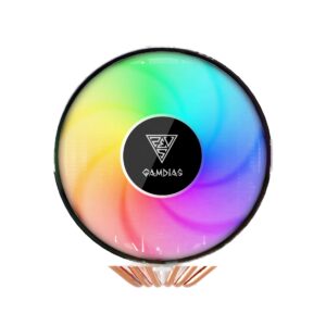 GAMDIAS BOREAS M1-620 - קירור אוויר Dual Tower למעבד, מבט מלפנים