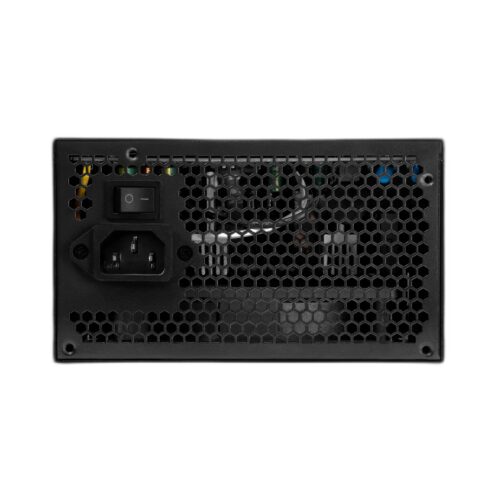 ספק כוח GAMDIAS HELIOS E1-500 Pro - פאנל אחורי, שקע חשמל ומתג