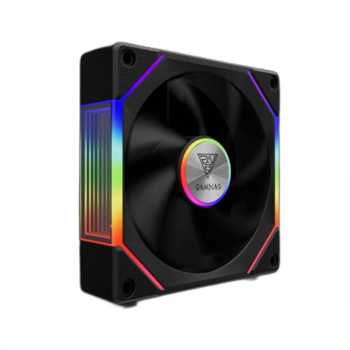 מאוורר מארז GAMDIAS AEOLUS P2-1201 שחור - זווית