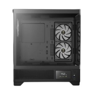 GAMDIAS ATLAS M1 שחור - מבט קדמי, זכוכית מחוסמת ומאווררי ARGB