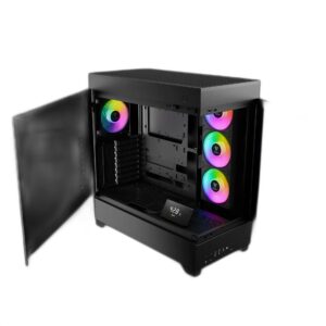 מארז מחשב GAMDIAS ATLAS P1 - פנים המארז עם דלתות פתוחות