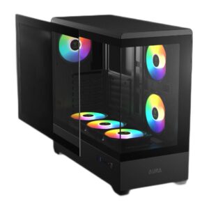 מארז מחשב GAMDIAS AURA GC106 - זכוכית פנורמית צד
