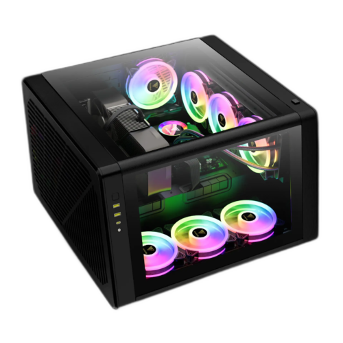 מארז מחשב GAMDIAS NESO P1 B עם מאווררי ARGB ומערכת קירור מותקנים