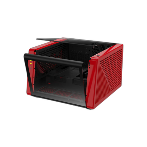 מארז מחשב GAMDIAS NESO P1 BR מבט זוויתי עם יציאות USB קדמיות