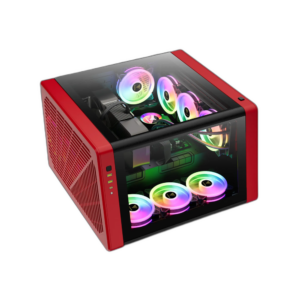 מארז מחשב GAMDIAS NESO P1 BR עם מערכת קירור נוזלית ומאווררי ARGB מותקנים