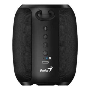Genius SP-915BT - תקריב על כפתורי השליטה ויציאת USB-C