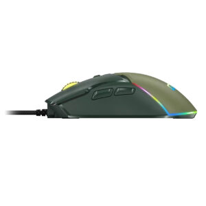 עכבר גיימינג Genius Scorpion M700 ארמי גרין - מבט מהצד