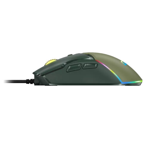 עכבר גיימינג Genius Scorpion M700 ארמי גרין - מבט מהצד