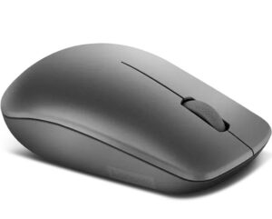 Lenovo 530 Wireless Mouse Graphite - מבט צד עם לוגו Lenovo