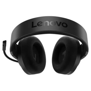 אוזניות גיימינג Lenovo Legion H210 - מבט אחורי עם לוגו Lenovo