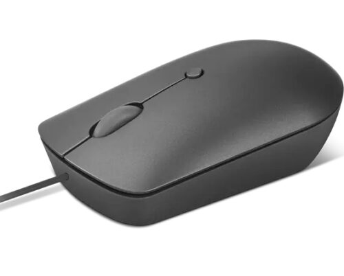 Lenovo 540 USB-C Wired Mouse Storm Grey - מבט מזווית מהצד