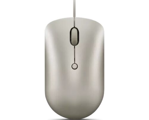 Lenovo 540 USB-C Wired Mouse Sand - מבט מלמעלה ישר