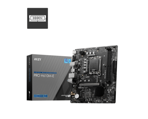 לוח אם MSI PRO H610M-E DDR5 עם אריזה מקורית
