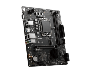 לוח אם MSI PRO H610M-E DDR5 LGA1700 - תצוגה מזווית