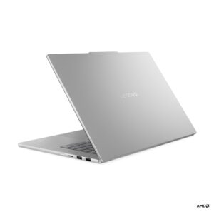 Lenovo IdeaPad Slim 5 15ARP10 - מבט אחורי עם לוגו לנובו ויציאות USB-A