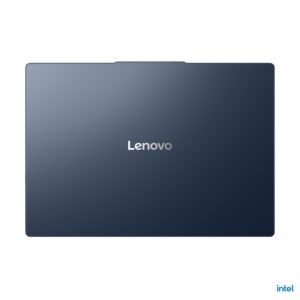 Lenovo IdeaPad Slim 3 15IRU10 - מבט מהגב עם לוגו Lenovo, כחול קוסמי