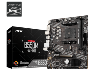 לוח אם MSI B550M-A PRO - עם קופסת המוצר