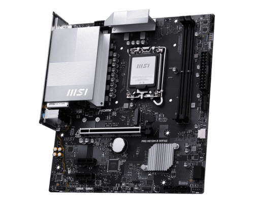 לוח אם MSI PRO H810M-B WIFI6E - מבט זווית 1
