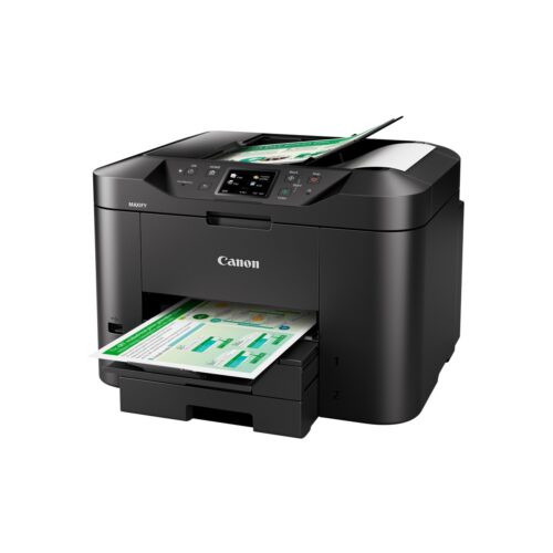 Canon MAXIFY MB2750 - מבט בזווית עם מגש נייר פתוח