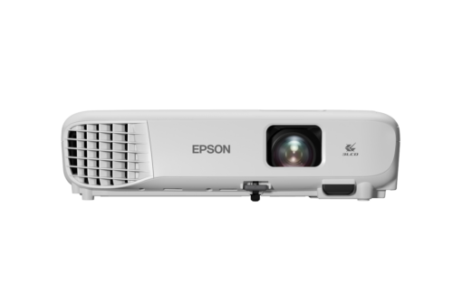 מקרן Epson EB-E12 מבט קדמי ישר עם עדשה