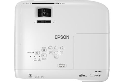 מקרן Epson EB-982W - פאנל בקרה עליון