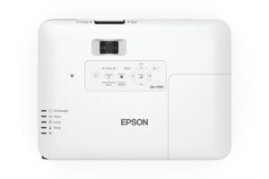 לוח בקרה עליון של מקרן Epson EB-1795F עם תווית הדגם