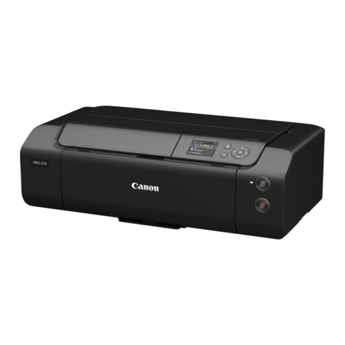 מדפסת Canon imagePROGRAF PRO-310 בזווית תלת ממדית על רקע לבן