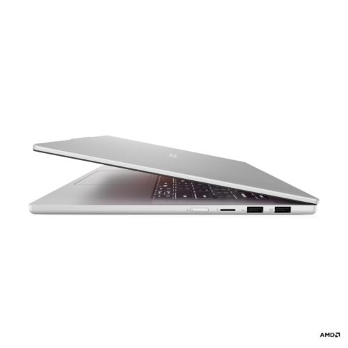 Lenovo IdeaPad Slim 5 15ARP10 - תצוגת צד עם מקלדת מוארת ופרופיל דק