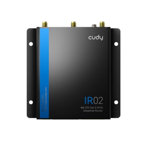 נתב תעשייתי סלולרי CUDY IR02 4G LTE Cat 4 N150 עם Dual SIM - front