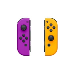 Nintendo Switch Joy-Con Pair - סגול/כתום - זווית צד עם כפתורי SL/SR