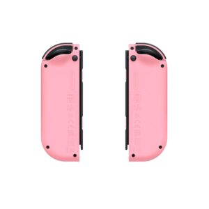 בקרי Joy-Con ורוד פסטל - גב הבקרים עם לוגו Nintendo