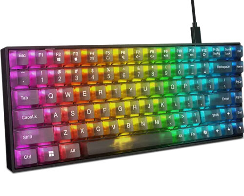 Lenovo Legion K510 Mini Pro - מבט קדמי, תאורת RGB לכל מקש