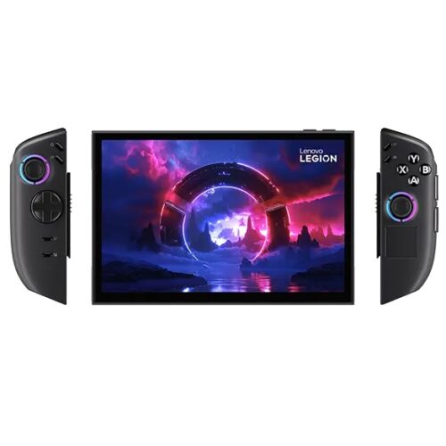 Lenovo Legion Go 8AHP2 83N1000YIV - מבט קדמי עם שלטים מחוברים