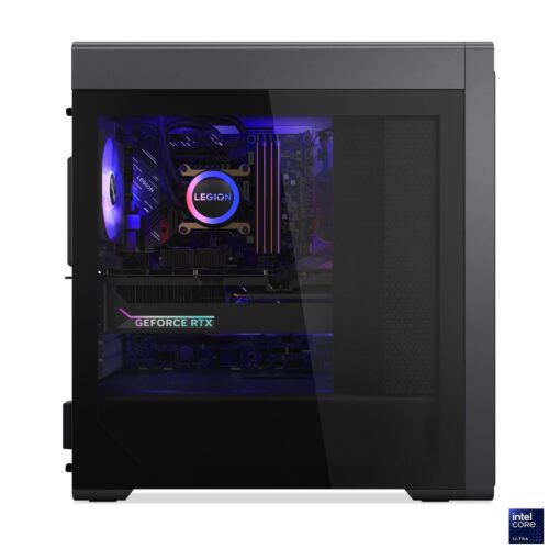 Lenovo Legion T7 34IAS10 - פאנל צד שקוף עם תאורת ARGB וכרטיס GeForce RTX