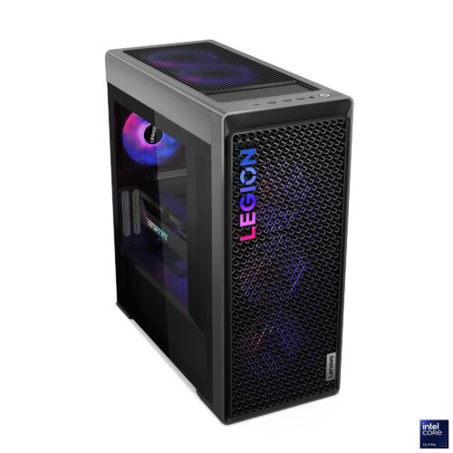 Lenovo Legion T7 34IAS10 - מבט מזווית עם פאנל שקוף